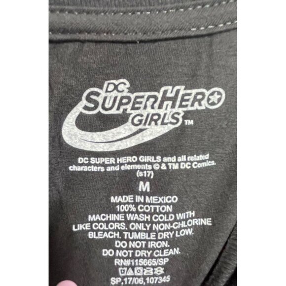 Harley Quinn SuperHero Girls Shirt Women Tee Black T-Shirt Sleeve Medium Cotton - Picture 3 of 5